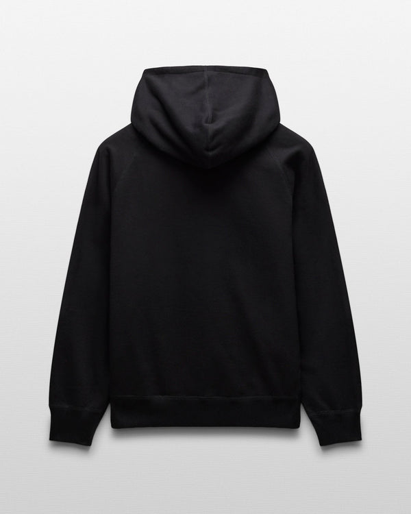 Reigning Champ Midweight Terry Arch Logo Hoodie in Black