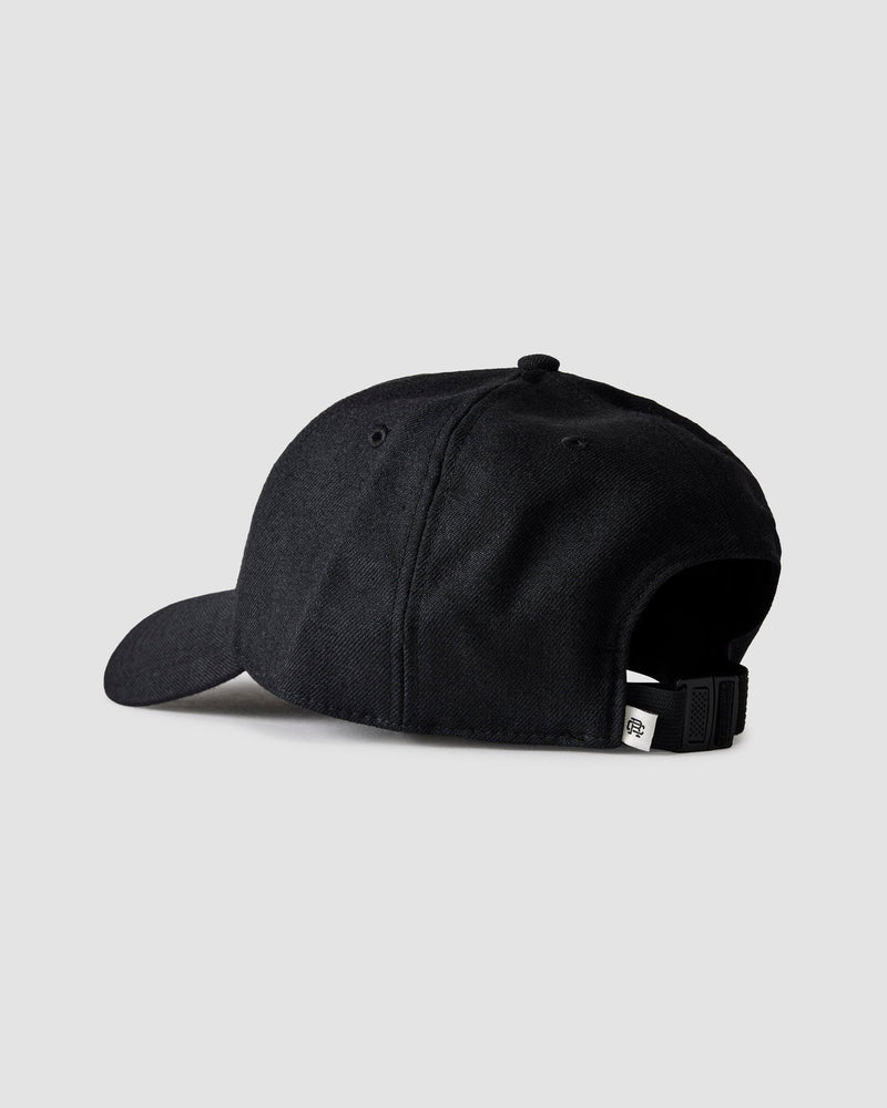 Reigning Champ Monogram 6 Panel Cap in Black