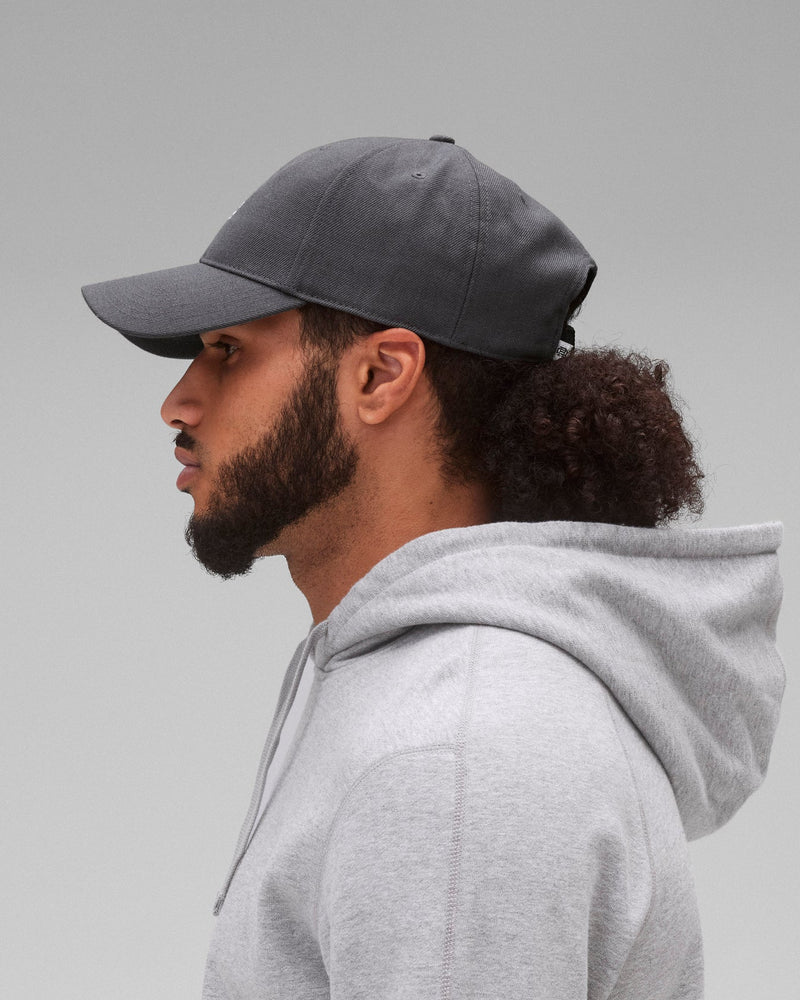 Reigning Champ Monogram 6 Panel Cap in Carbon