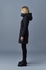 Mackage Farren Black Down Coat with Removable Hood