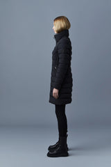 Mackage Farren Black Down Coat with Removable Hood