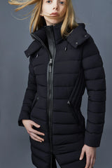 Mackage Farren Black Down Coat with Removable Hood