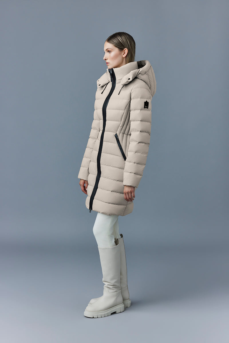 Mackage Farren Trench Down Coat with Removable Hood