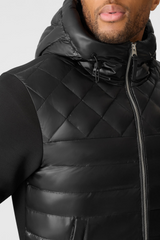 FLETCHER Mixed-Media Down Hooded Jacket