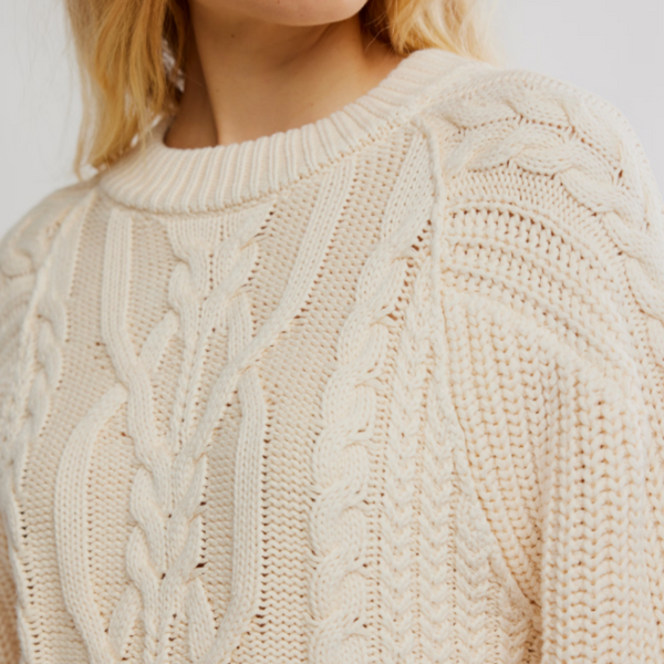Free People FRANKIE CABLE SWEATER
