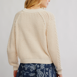 Free People FRANKIE CABLE SWEATER