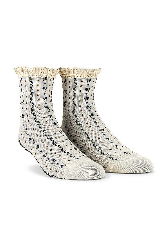 Free People Rosebud Waffle Knit Sock