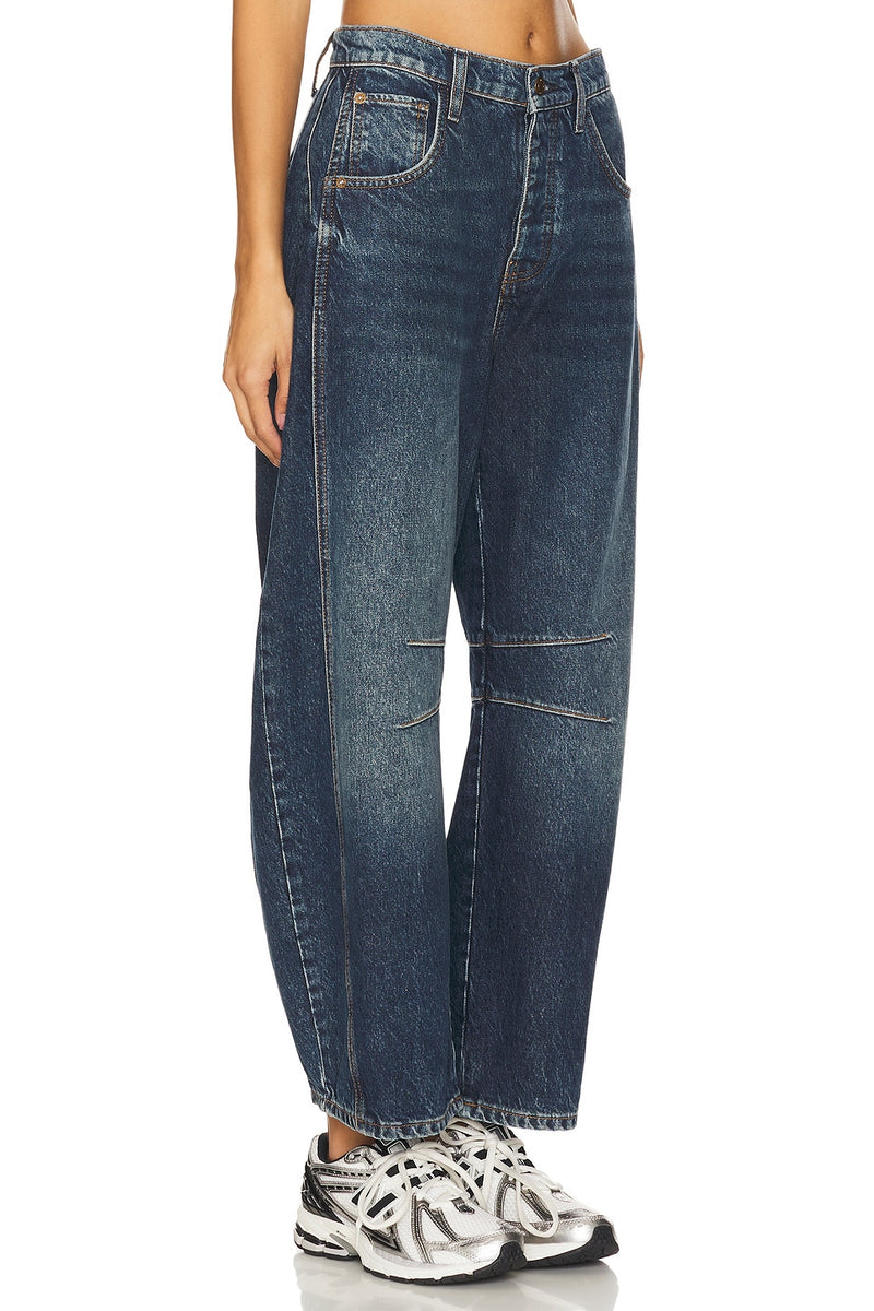 Free People Good Luck Mid Rise Barrel Jeans