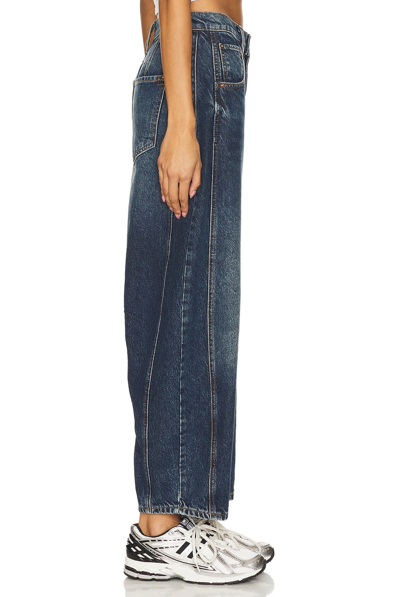 Free People Good Luck Mid Rise Barrel Jeans