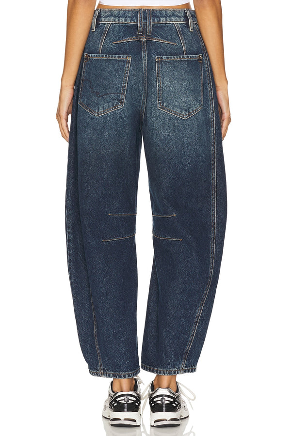 Free People Good Luck Mid Rise Barrel Jeans