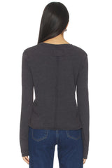 FREE PEOPLE x We The Free Nova Tee Long Sleeve In Peacoat