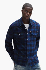 Purple Half & Half Flannel Shirt