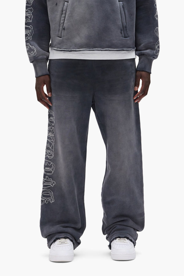 Purple Gothic Outline Sweatpant