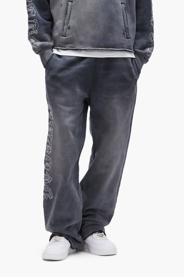 Purple Gothic Outline Sweatpant