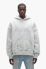 Purple Studded Gothic Camo Hoodie