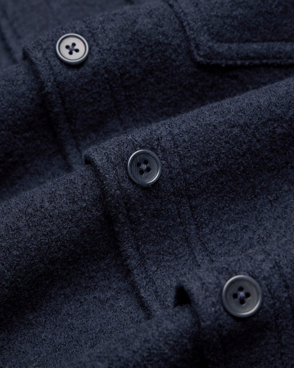 Reigning Champ Boiled Wool Warden Overshirt