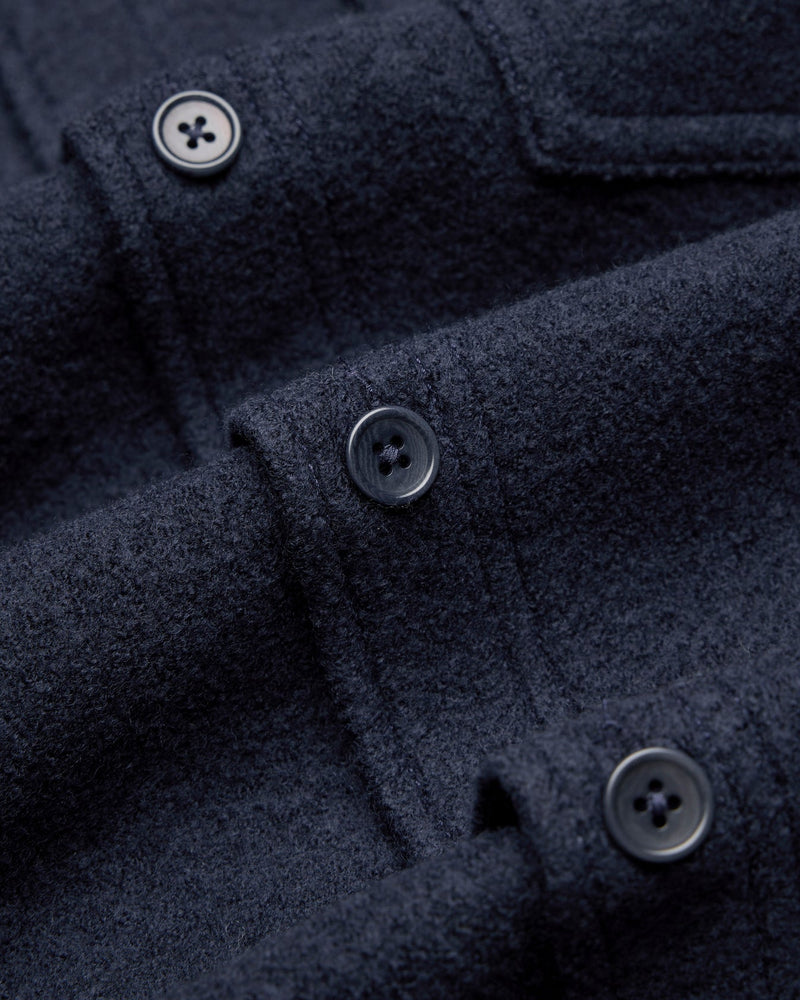 Reigning Champ Boiled Wool Warden Overshirt
