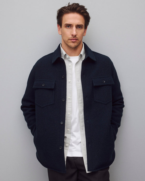 Reigning Champ Boiled Wool Warden Overshirt