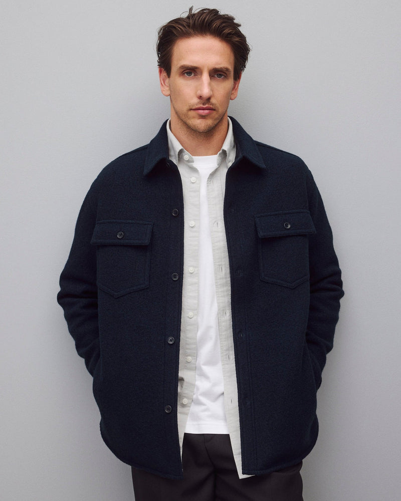 Reigning Champ Boiled Wool Warden Overshirt