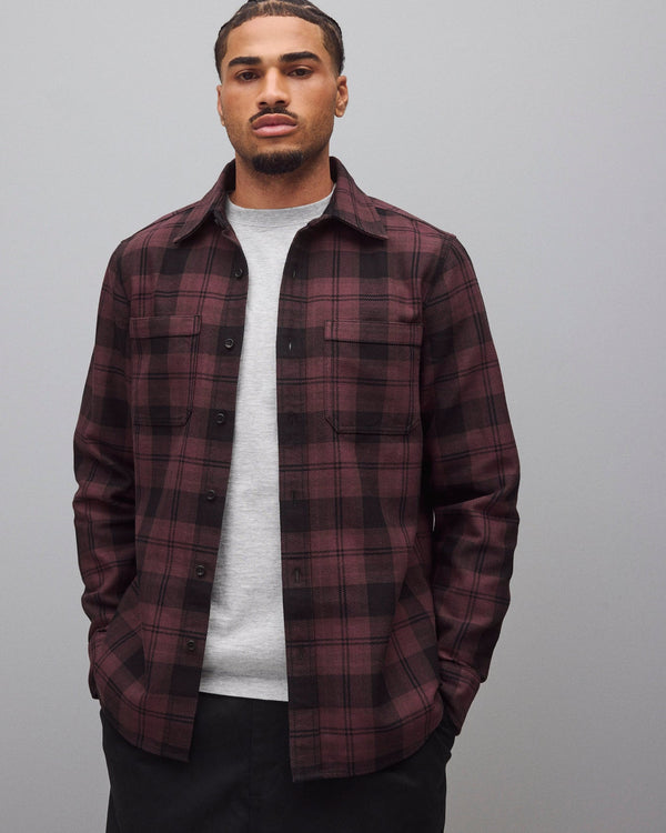 Reigning Champ Cotton Plaid Union Standard Shirt