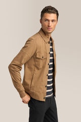 Good Man Brand Flex Pro Jersey Jean Jacket- Brown Olive