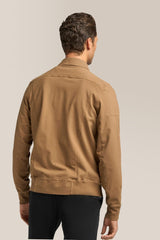 Good Man Brand Flex Pro Jersey Jean Jacket- Brown Olive