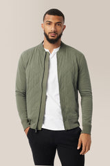 Good Man Brand Quilted Bomber Jacket- Army