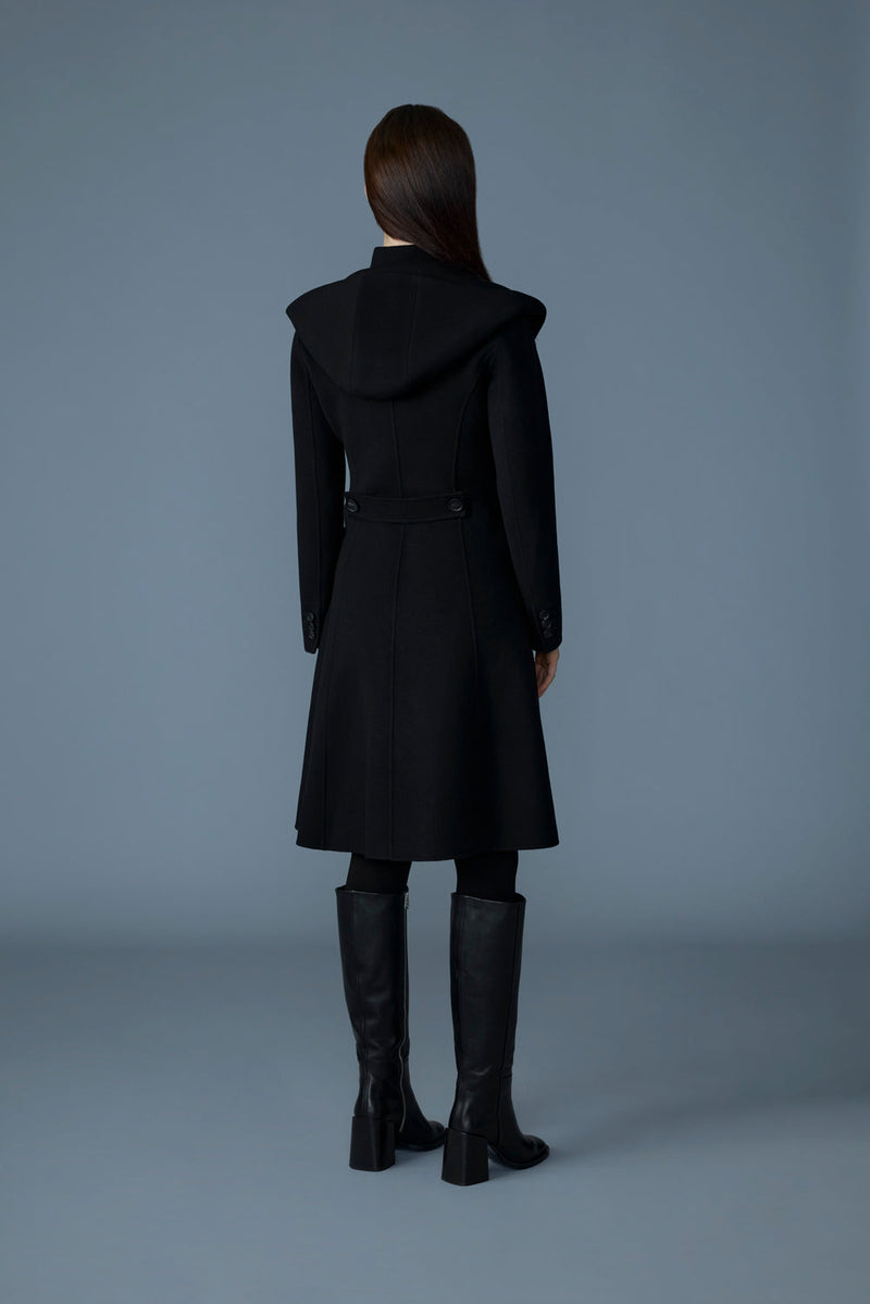 Mackage GLORIA Handmade Wool Blend Coat with Removable Bib