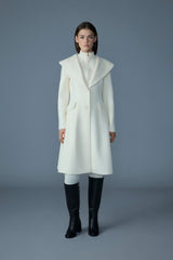 Mackage GLORIA Handmade Wool Blend Coat with Removable Bib
