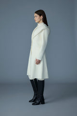 Mackage GLORIA Handmade Wool Blend Coat with Removable Bib