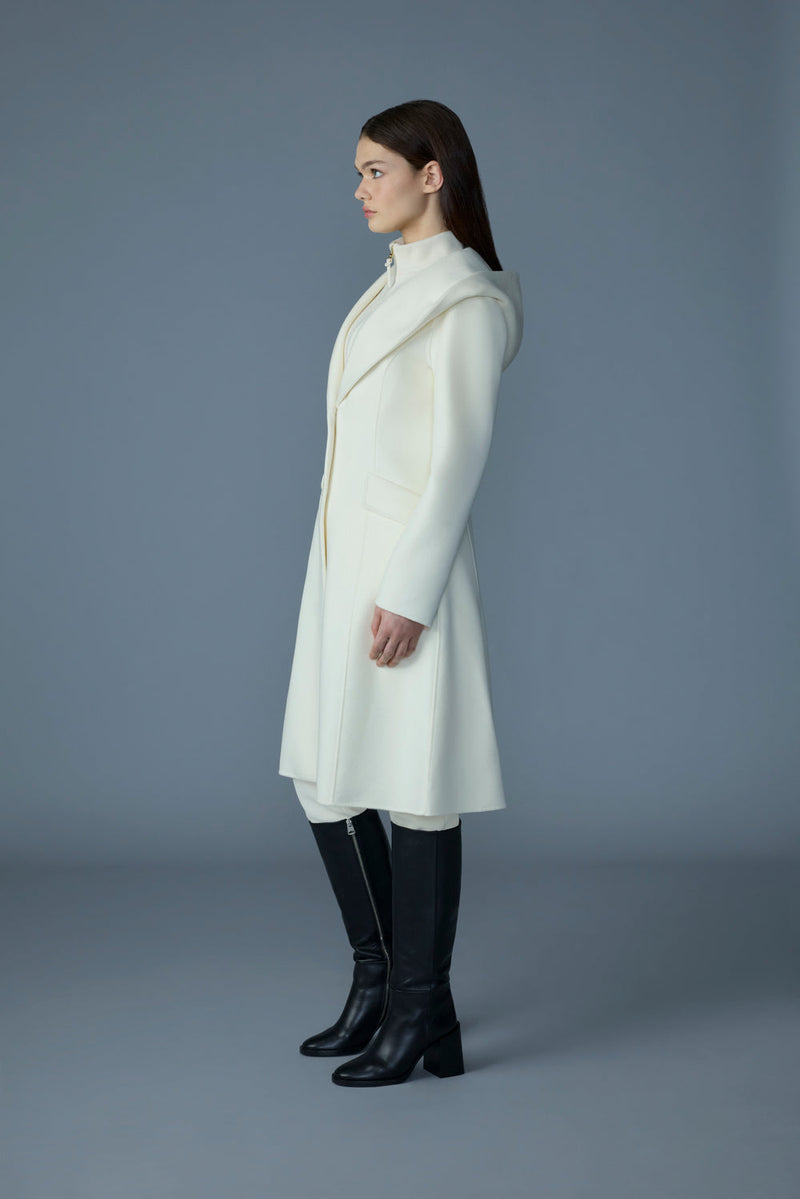 Mackage GLORIA Handmade Wool Blend Coat with Removable Bib