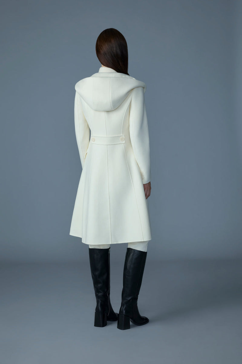 Mackage GLORIA Handmade Wool Blend Coat with Removable Bib
