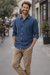 Camicia Mens Denim Shirt