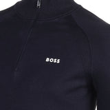 Boss Cotton Blend Sweater with Logo Detail