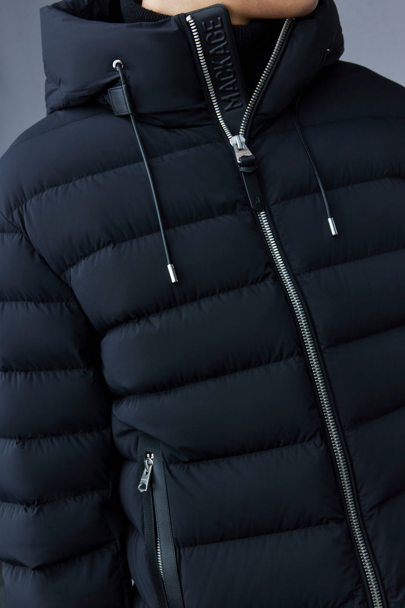 MACKAGE JACK-Z Agile-360 stretch light down jacket with hood