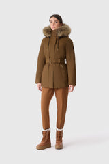 MACKAGE JENI-F 2-in-1 down parka with removable bib and natural fur