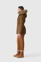 MACKAGE JENI-F 2-in-1 down parka with removable bib and natural fur