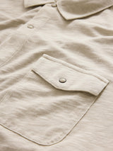 John Varvatos Knit Western Shirt in Vintage Wash Slub