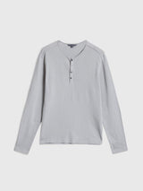 John Varvatos Walden Henley in Broken Stitch