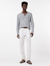 John Varvatos Walden Henley in Broken Stitch