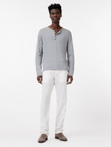 John Varvatos Walden Henley in Broken Stitch