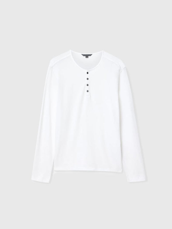 John Varvatos Walden Henley in Broken Stitch