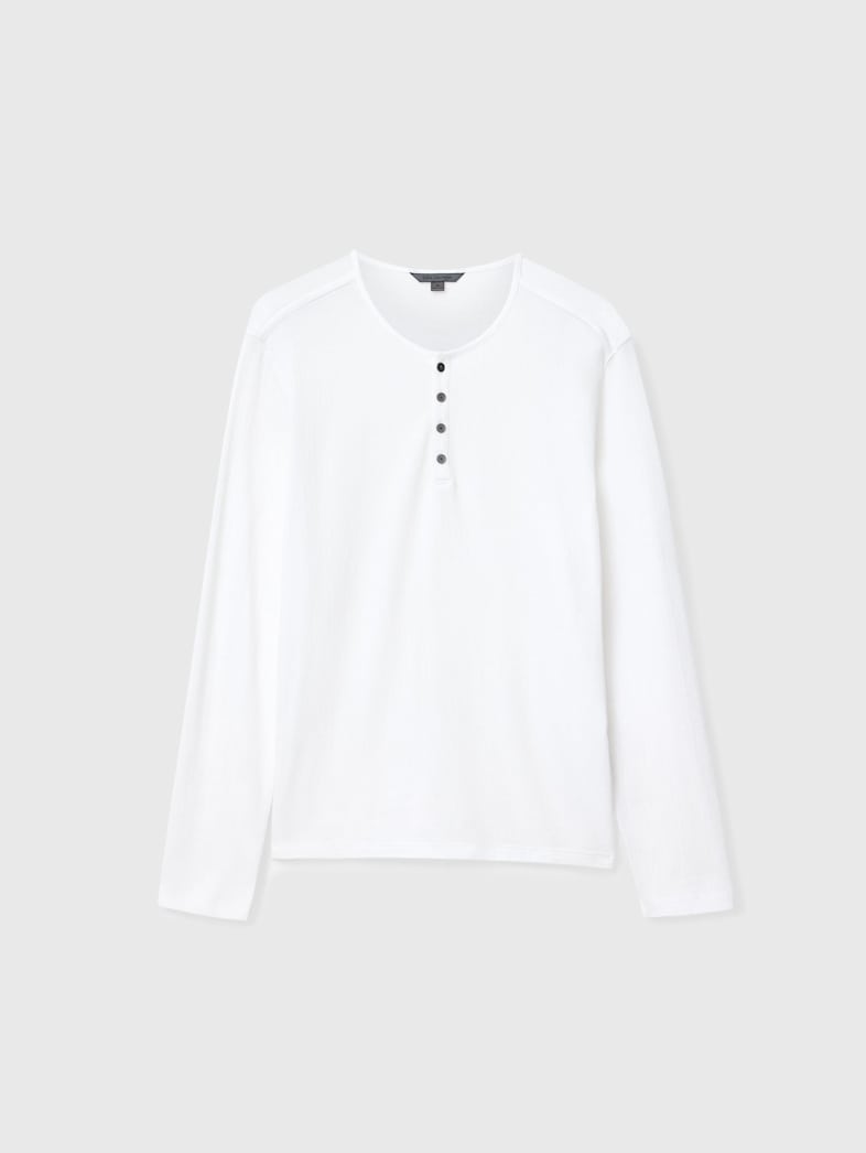 John Varvatos Walden Henley in Broken Stitch