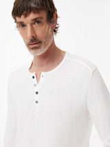 John Varvatos Walden Henley in Broken Stitch