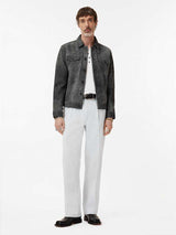 John Varvatos Walden Henley in Broken Stitch
