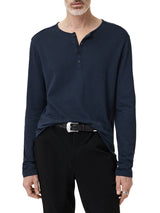 John Varvatos Walden Henley in Broken Stitch