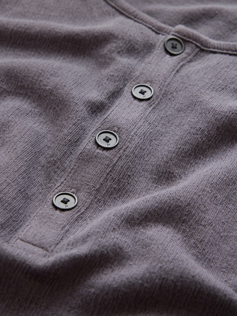 John Varvatos Walden Henley in Broken Stitch