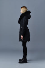 Mackage Kay Down Coat with Blue Fox Signature Mackage Collar