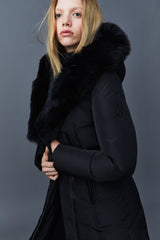 Mackage Kay Down Coat with Blue Fox Signature Mackage Collar