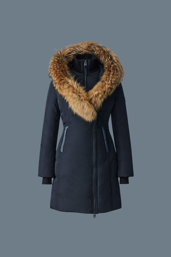 Mackage Kay Down Coat with Natural Fur Signature Mackage Collar